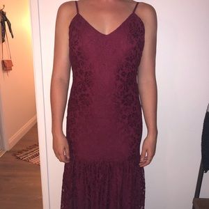 Paper Crown Floor Length Dress